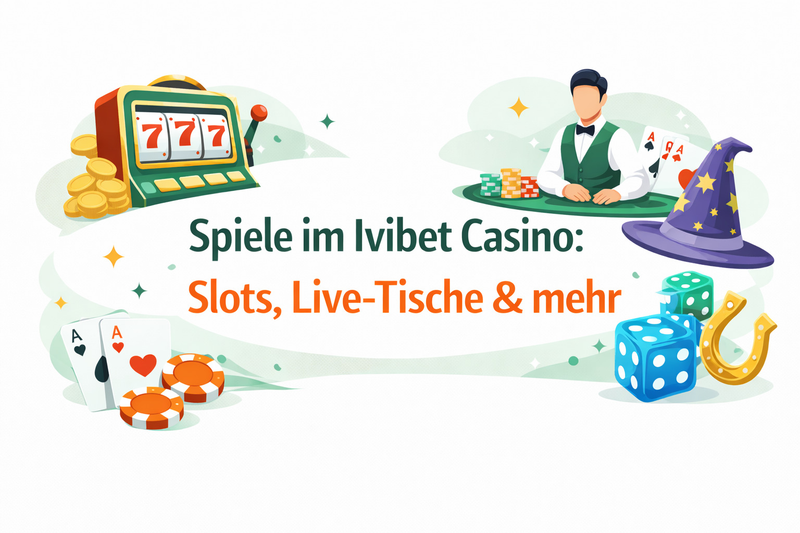 Live-Spiele und Online-Slots im Ivibet Casino